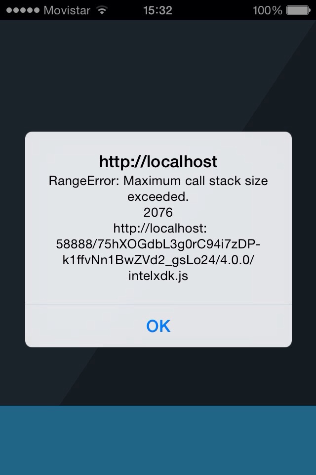 Maximum call stack size exceeded как исправить iphone